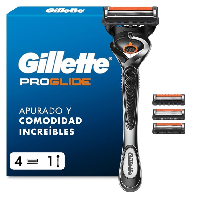 Gillette Proglide Maquinilla de Afeitar Hombre con 4 Recambios