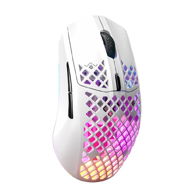 SteelSeries Aerox 3 Wireless Snow – Raton Inalambrico Gaming