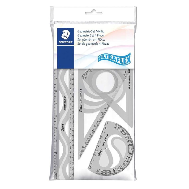 STAEDTLER Mars 569 Juego de geometría ultraflex – 4 colores