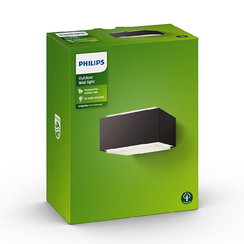 PHILIPS Hedgehog aplique de pared para exteriores (42 W)