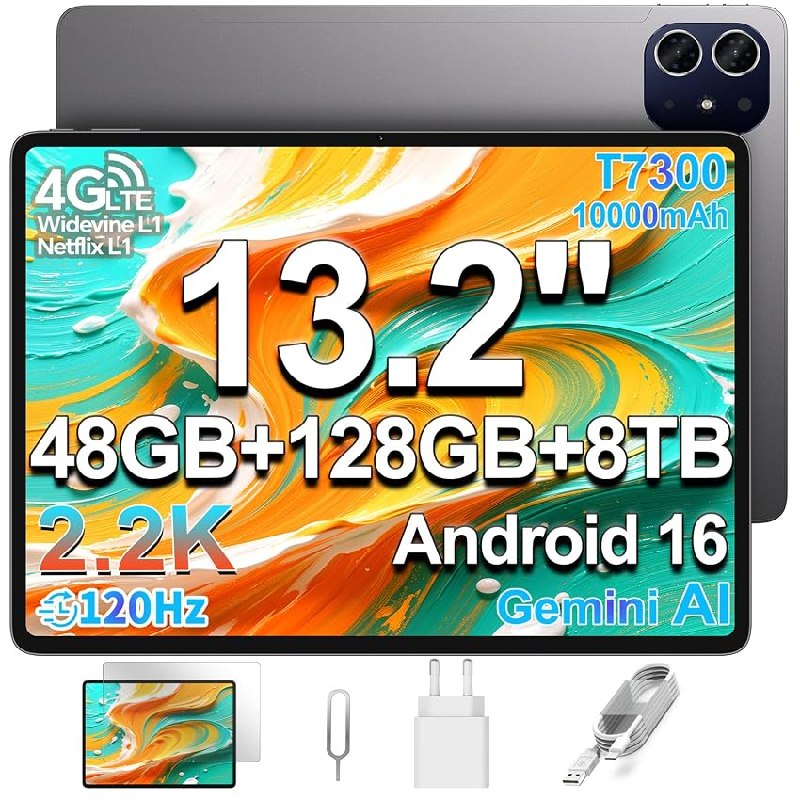 TECLAST ArtPad Tablet 13.2 Pulgadas 2.2K Android 16, 120Hz Tableta
