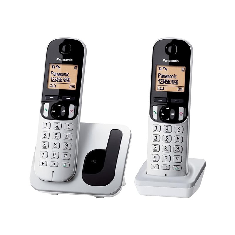 Panasonic KX-TGC212SPS Teléfono Fijo Inalámbrico Duo Digital (LCD 1,6″)