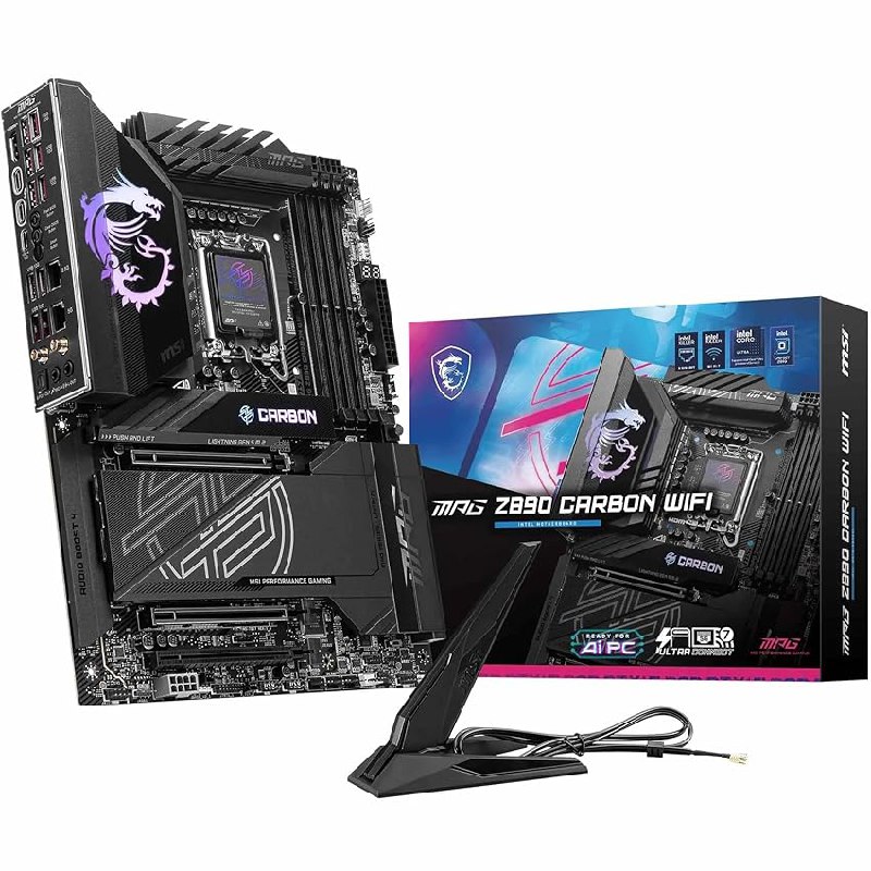 MSI MPG Z890 Carbon WiFi Placa Base – ATX – Admite Intel Core Ultra (Serie 2)