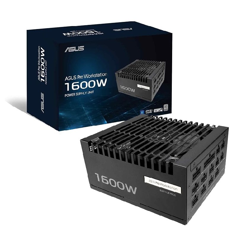 Fuente de alimentación Modular Pro WS de 1600W Platinum de ASUS