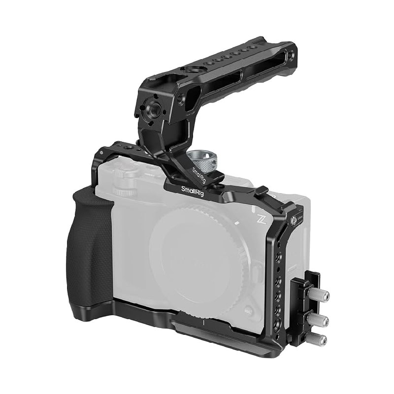 SMALLRIG Kit de Jaula para Nikon ZR, con Empuñadura de Silicona