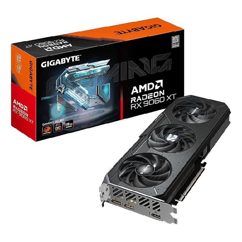 GIGABYTE Radeon RX 9060 XT Gaming OC 16G Tarjeta Gráfica – 16GB GDDR6
