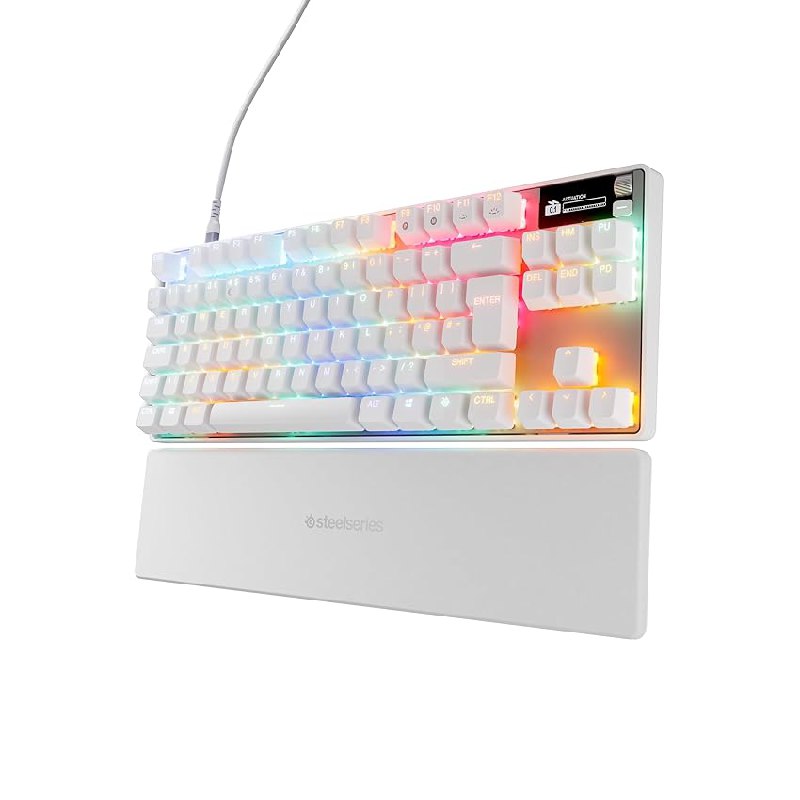 SteelSeries Apex Pro TKL Gen 3 Blanco – Teclado Mecanico Gaming