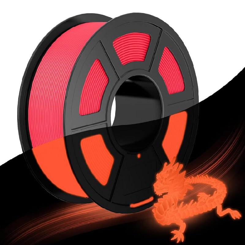 JAYO Rojo Glow PLA Filamento 1.75mm 1.1kg