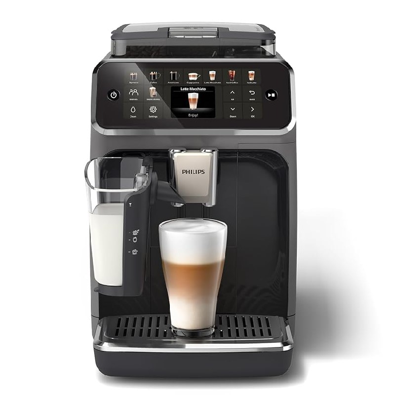 PHILIPS 5500 Cafetera Superautomática LatteGo, 20 bebidas