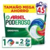 Ariel Pods PODEROSO Detergente lavadora capsulas | 45 Lavados | Original | POD GRANDE