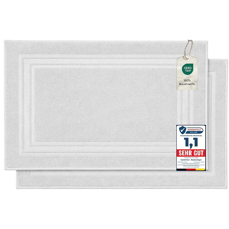 Komfortec 2 Alfombras de Baño de algodón, 50×70