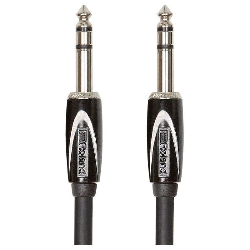 Cable estéreo de interconexión de la serie Black de Roland — TRS de 1/4 de pulgada