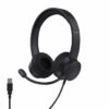 Trust Roha II Auriculares con Cable USB con Micrófono ENC, Negro