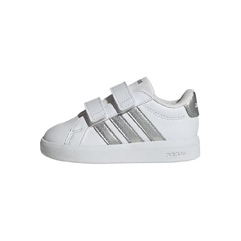 adidas Unisex bebé Grand Court 3.0 Infants Shoes, FTWR White/Silver Met./Silver Met.