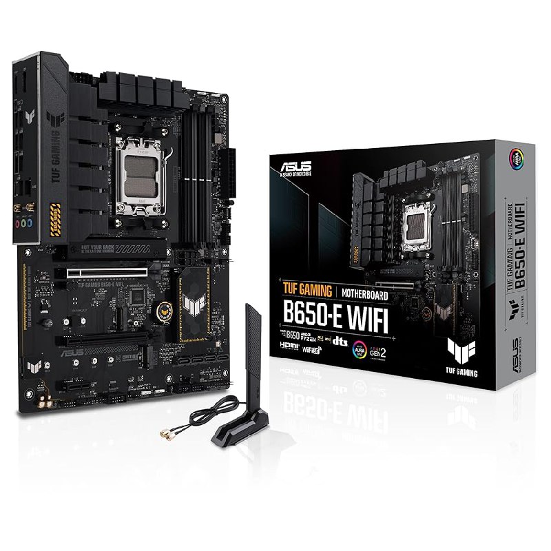 ASUS TUF GAMING B650-E WIFI – Placa base ATX AMD B650 Ryzen AM5 (VRM de 8+2 fases)