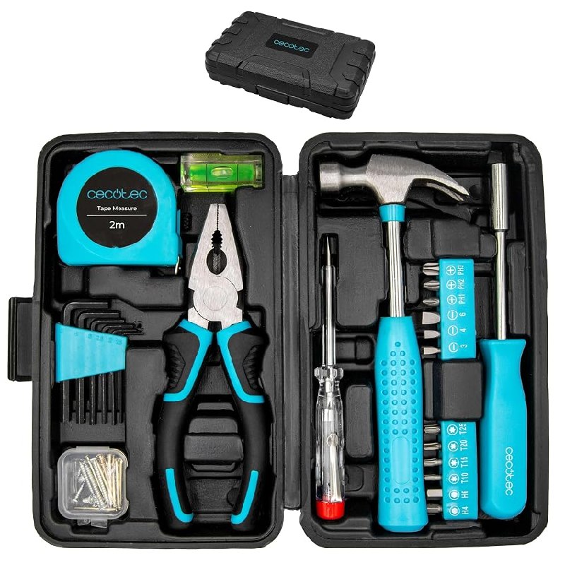 Cecotec Caja Herramientas 68 Piezas ToolBox EasyGo. Estuche Ultracompacto y Portátil