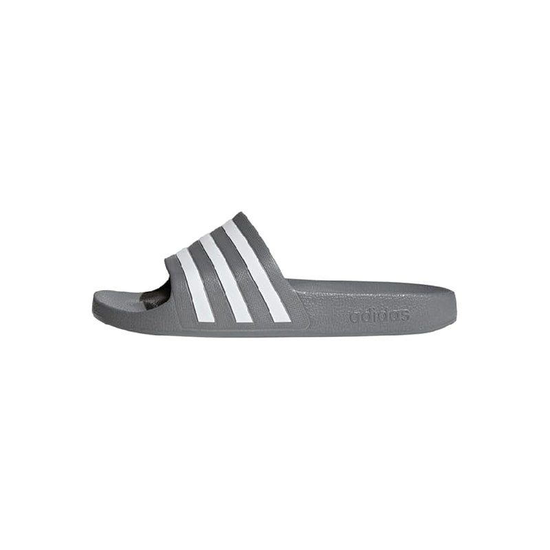Adidas Unisex Adilette Aqua Slides Grey Three / Cloud White / Grey Three 6 UK 39 EU