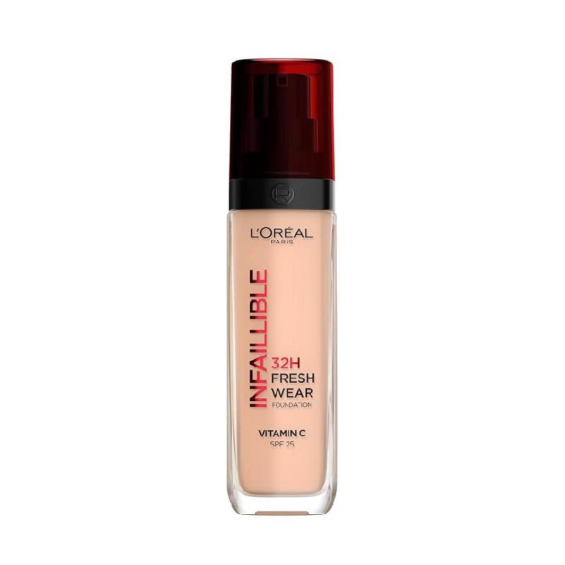 L’Oréal Paris Infaillible 32H Fresh Wear Base de Maquillaje, 145 Beige Rosé