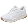 Skechers Mujer Bobs Squad 4 Staple Look Slip-In ENTRENADOR, White Mesh