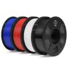 ELEGOO Filamento PLA 1.75 4KG Negro Blanco Rojo Azul