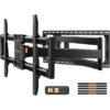 Perlegear Soporte TV Pared Brazo Largo 42 a 97 Pulgadas hasta 68 kg con Movim Compl