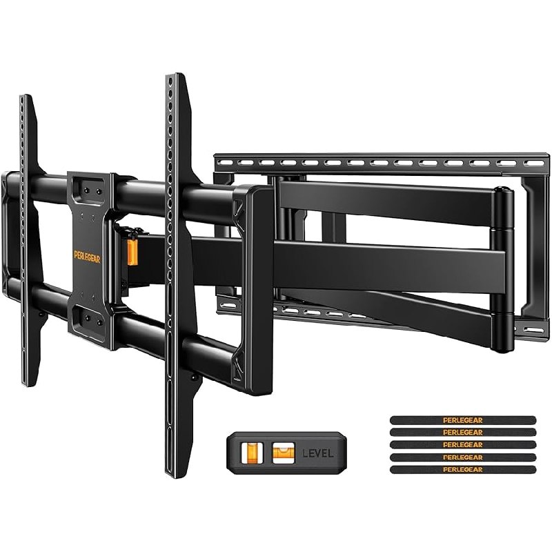 Perlegear Soporte TV Pared Brazo Largo 42 a 97 Pulgadas hasta 68 kg con Movim Compl