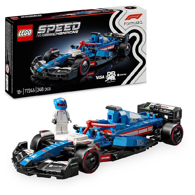 LEGO Speed Champions Coche de Carreras Visa Cash App RB VCARB 01 F1 Maqueta para Construir