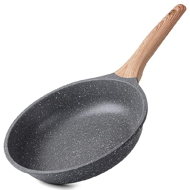 ZUOFENG Sartén antiadherente de 20 cm, cacerolas de piedra