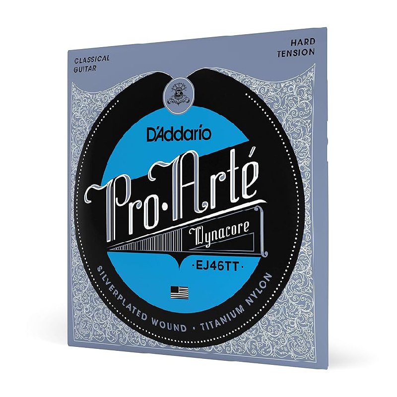 D’Addario EJ46TT ProArte DynaCore Titanium Trebles Hard Tension Classical Guitar Strings