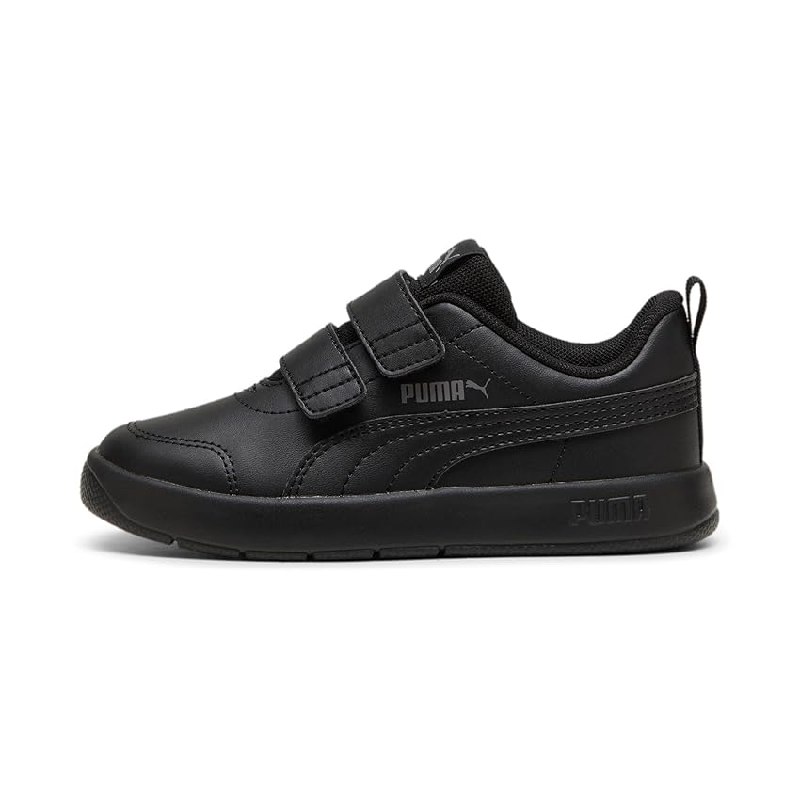 PUMA Unisex Kids COURTFLEX V3 V PS Sneaker, PUMA Black-PUMA Black