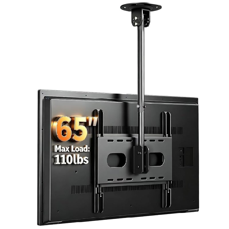 Suptek Soporte TV Techo 26-65 Pulgadas, Altura 54-78cm