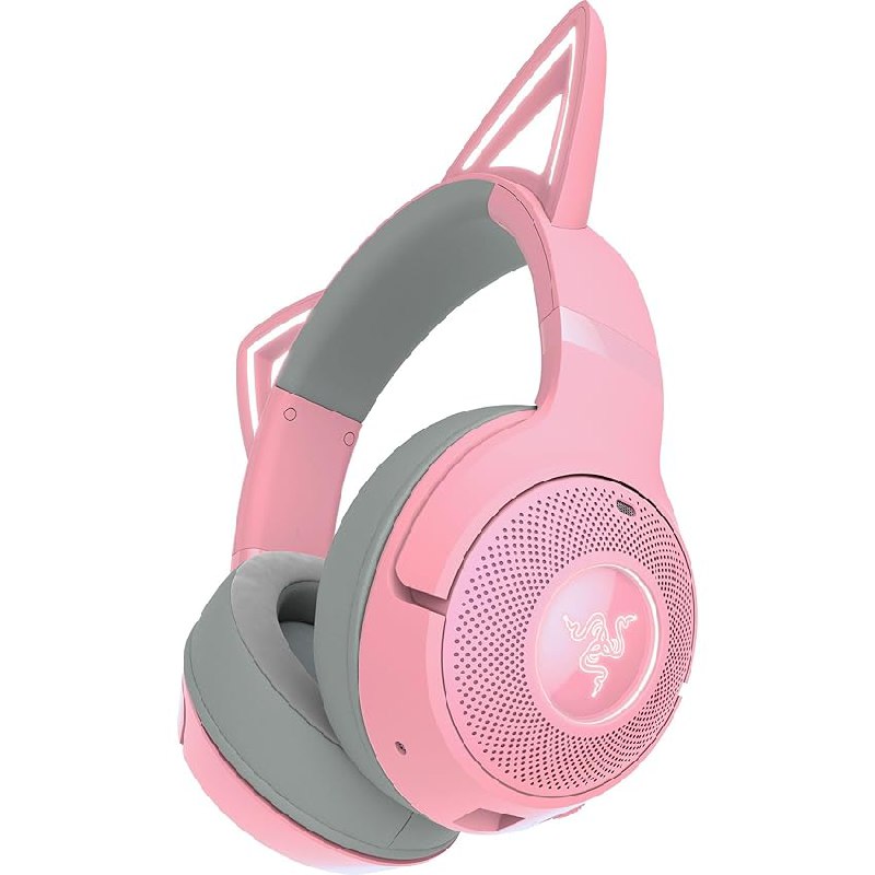 Razer Kraken Kitty V2 BT – Auriculares RGB inalámbricos por Bluetooth con orejas de