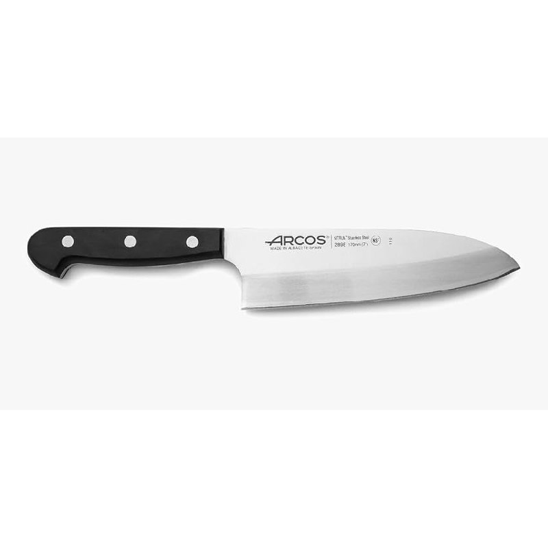 Arcos Universal Cuchillo Deba Asiático Acero Inoxidable Nitrum 180 mm