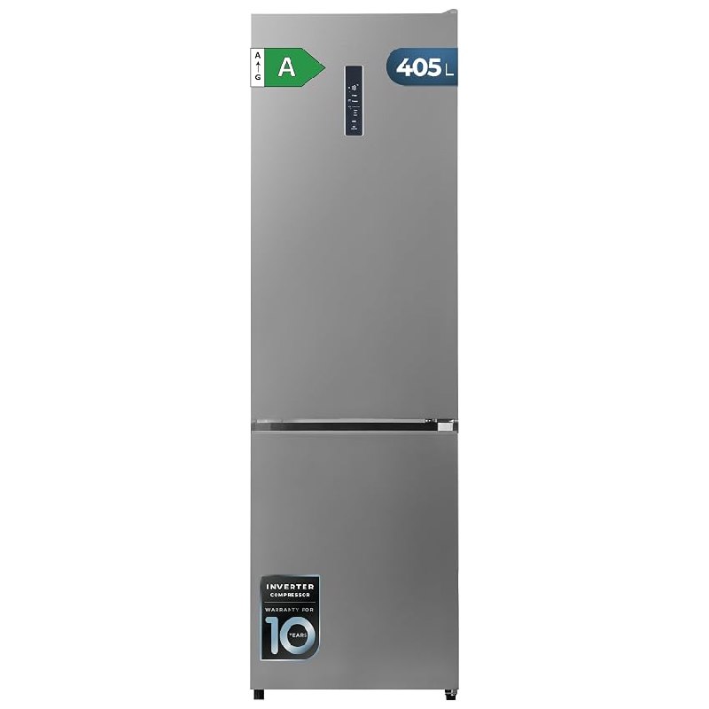 Cecotec Frigorífico Combi 405L Bolero CoolMarket Combi 405 WL Elite Inox A. Altura 199cm