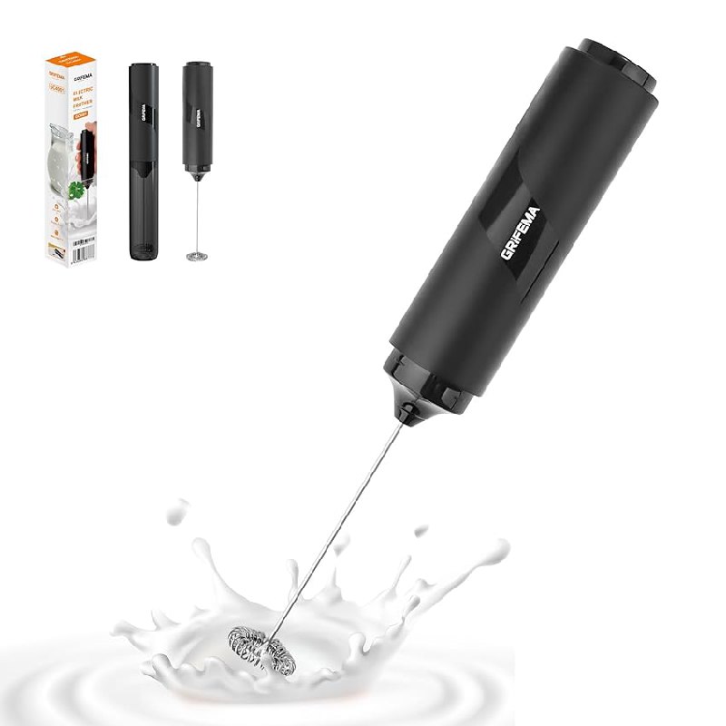GRIFEMA Espumador de Leche Eléctrico, Batidor Portátil
