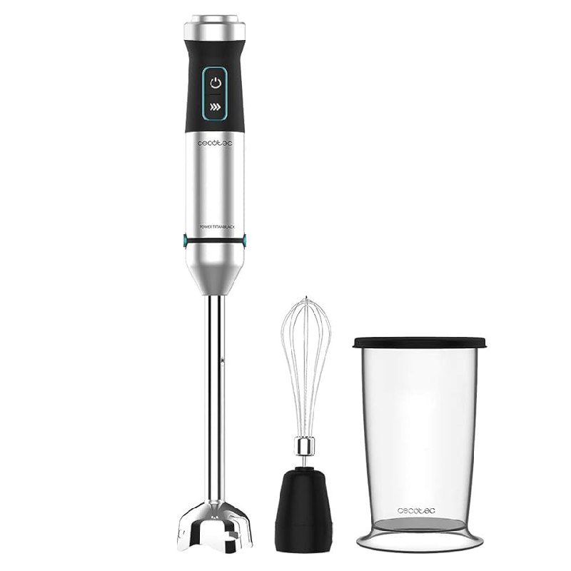 Cecotec Batidora de mano Power TitanBlack 1500 XL Cream. Potencia 1500 W