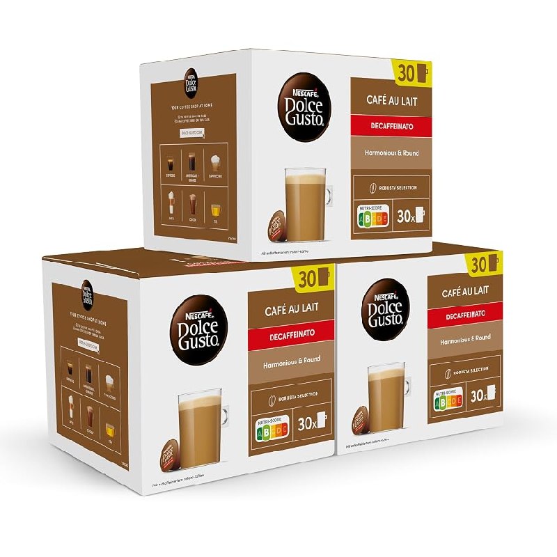 NESCAFÉ Dolce Gusto Café con Leche descafeinado – Cápsulas de Café