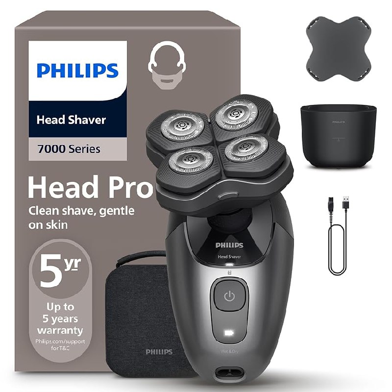 Philips Afeitadora Cabeza Serie 7000 Pro – Afeitadora Cabeza para Hombres y Mujeres