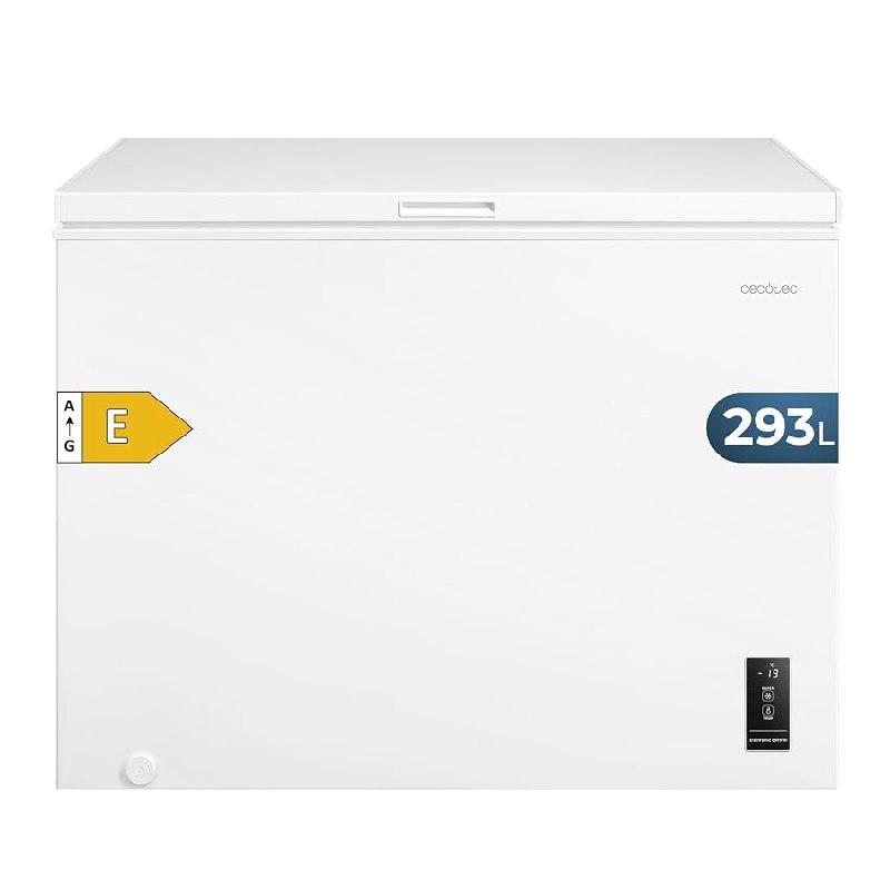 Cecotec Congelador Horizontal 293L Bolero CoolMarket Chest 293P White E. Cesta con Asas