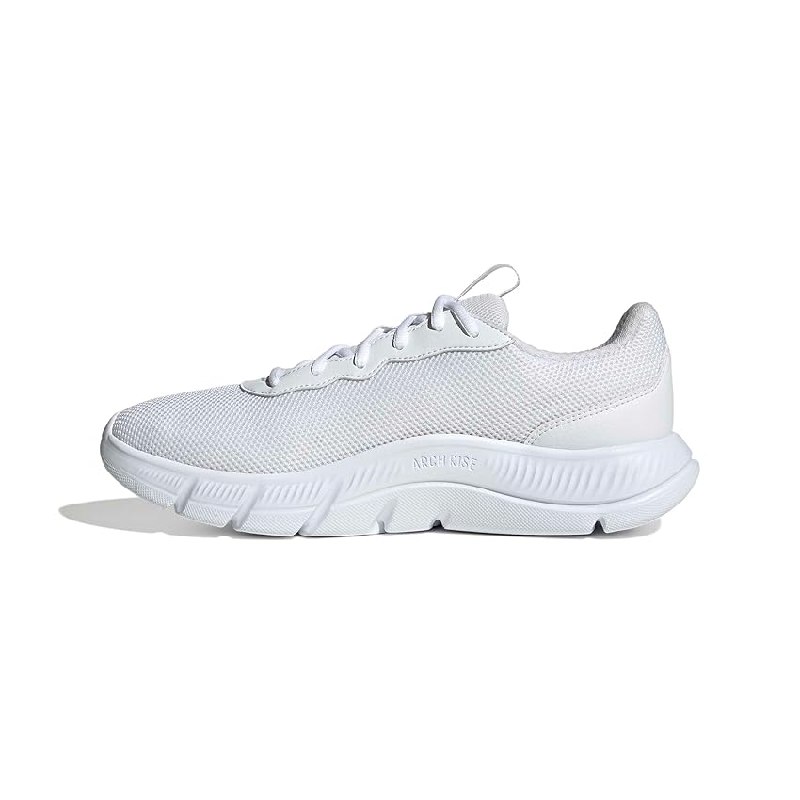 adidas Hombre Cloudfoam Flex Laces Shoes, FTWR White/FTWR White/Grey Two