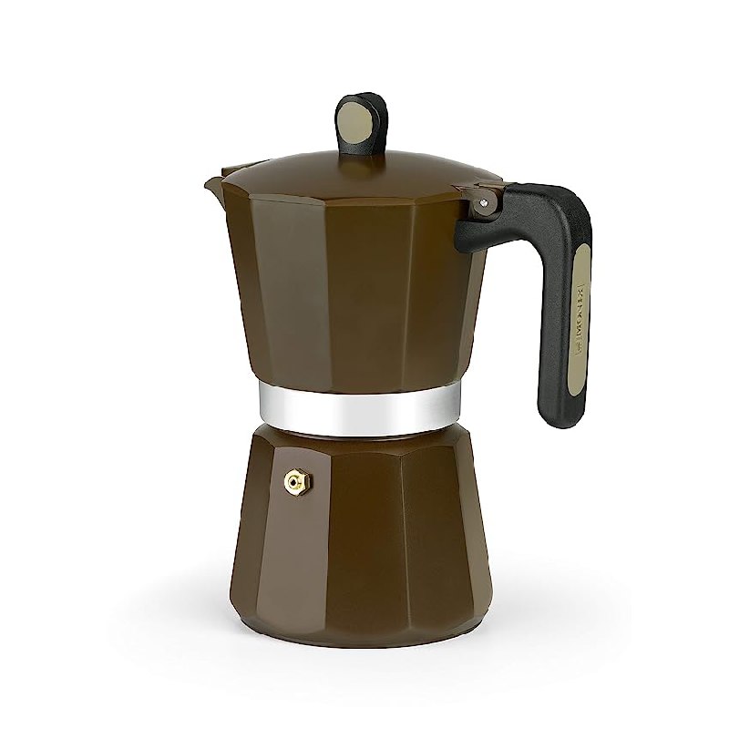 MONIX New Cream | Cafetera Italiana 6 Tazas, Inducción