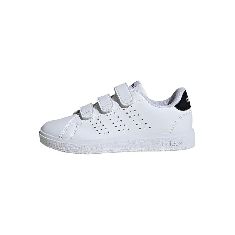 adidas Unisex niños Advantage Base 2.0 Children Shoes, Cloud White/Cloud White/Core Black