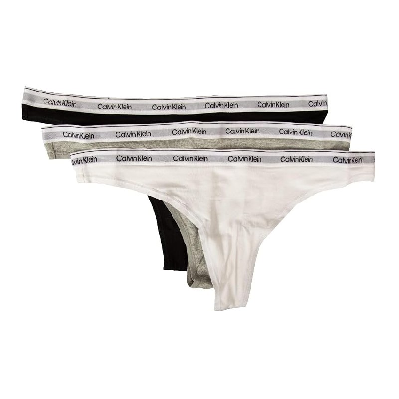 Calvin Klein Pack de 3 Braguitas Tipo Tanga para Mujer Modern Logo