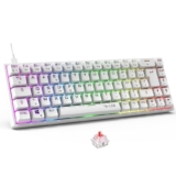 The G-Lab Keyz Titanium – Teclado Mecánico Gaming 65% QWERTY Blanco
