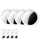 4 Pack Tracker Tag Localizador Llaves Funciona con Buscar Apple (Sólo iOS)