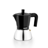 Monix Induction Inox | Cafetera Italiana 9 tazas, color negro