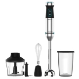 Cecotec Batidora de mano Power TitanBlack 1500 XL Cream&Crush. Potencia 1500 W