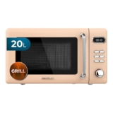 Cecotec Microondas Digital con Grill de 20 L Proclean 5110 Retro Beige. 700 W en 5 Niveles