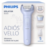 Philips Depiladora Serie 8000 – Depiladora eléctrica inalámbrica