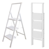 UABA Escalera Plegable Acero, 3 Peldaños